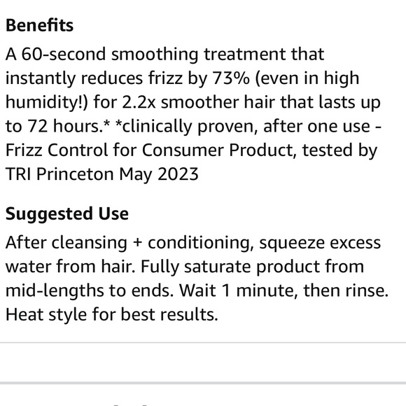 AMIKA FRIZZ FIGHTING TREATMENT SMOOTH OVER IN 6.7 Fl oz NWT - Picture 6 of 6